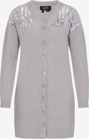 usha BLACK LABEL Cardigan in Grau: Vorderseite