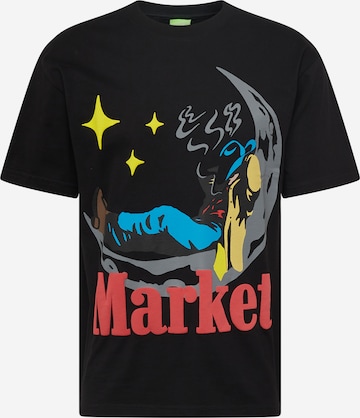 MARKET - Camiseta 'Man On Moon' en negro: frente