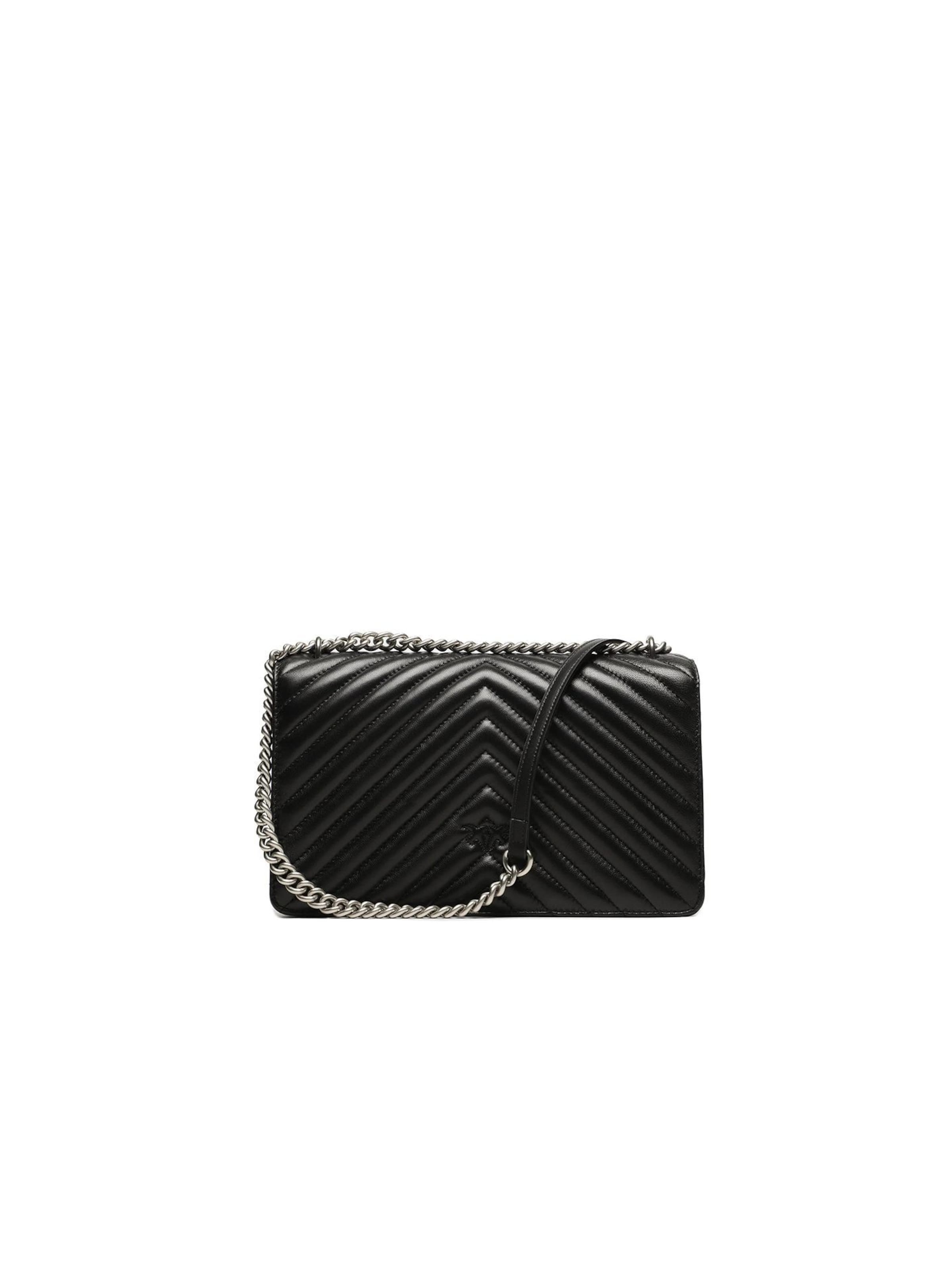 PINKO Schoudertas 'Love One Classic Dc' in Zwart