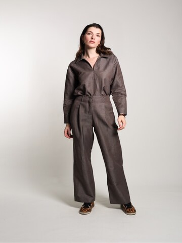 WEARABLE STORIES Blouse 'Posh' in Brown