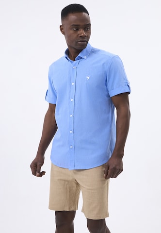 Felix Hardy - Ajuste regular Camisa en azul: frente