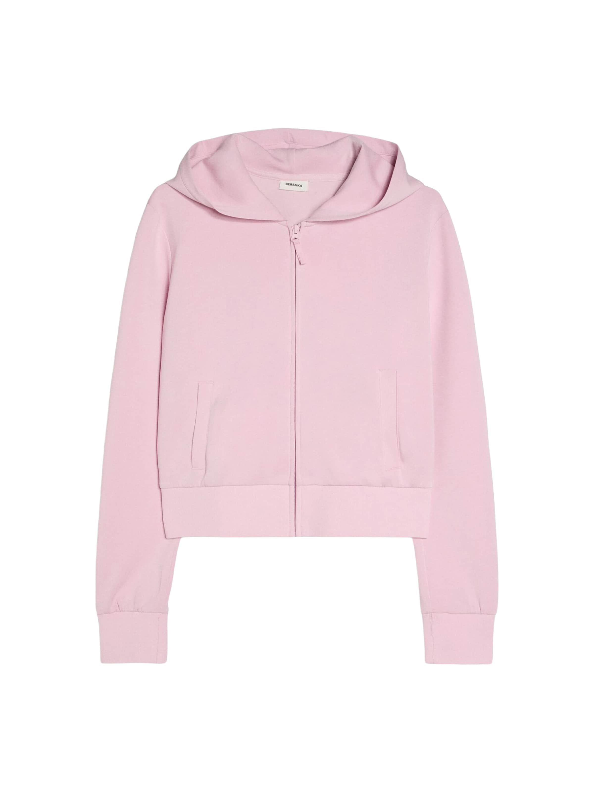 Bershka Sweatjacke in Pink: Vorderseite