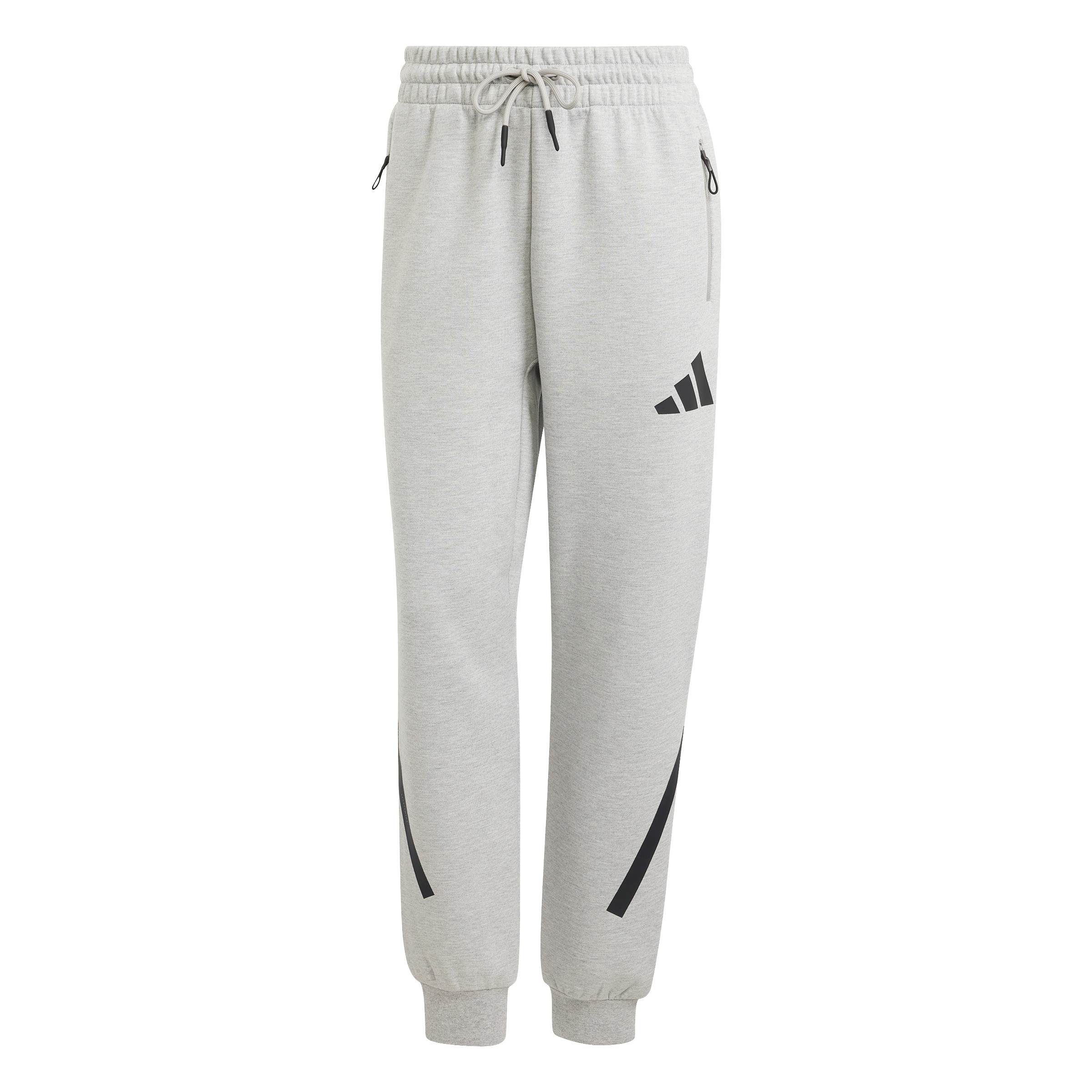 Effilé Pantalon de sport 'Z.N.E.' ADIDAS SPORTSWEAR en gris : devant