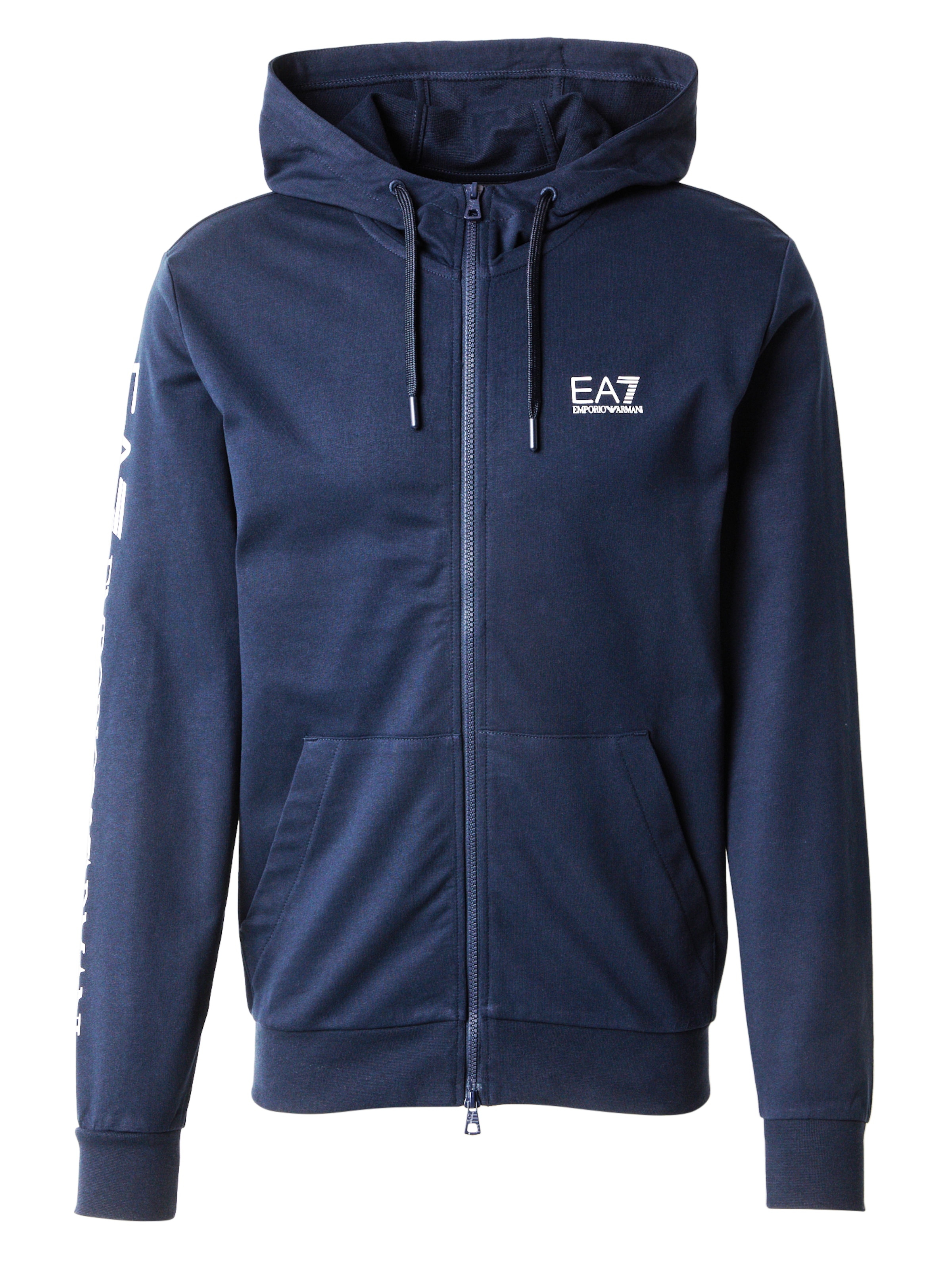 EA7 Emporio Armani Ζακέτα φούτερ σε μπλε: μπροστά