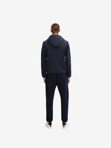 TOM TAILOR Fleece jas in Blauw