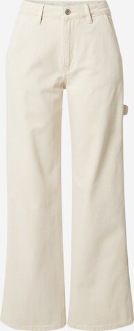 Loosefit Jeans cargo 'Carpenter' Gina Tricot en beige : devant