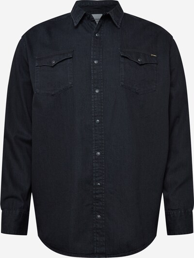Jack & Jones Plus Button Up Shirt 'Sheridan' in Black denim, Item view