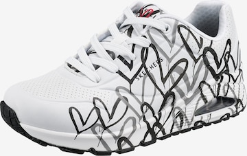 SKECHERS Sneakers 'Uno - Spread The Love' in White: front