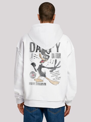 Sweat-shirt 'Looney Tunes Daffy Duck Concert' F4NT4STIC en blanc : devant
