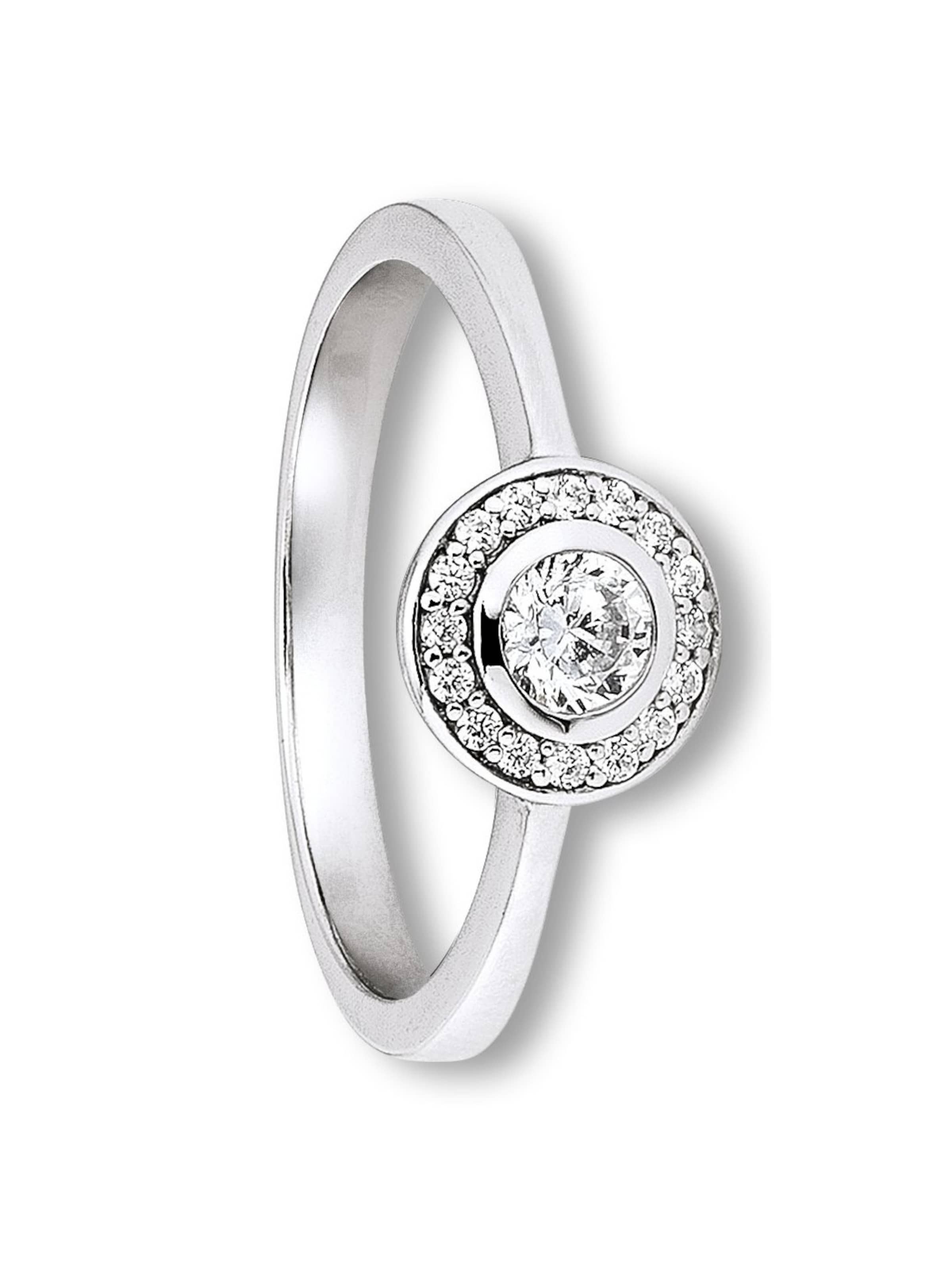 ONE ELEMENT Ring in Silber: Vorderseite