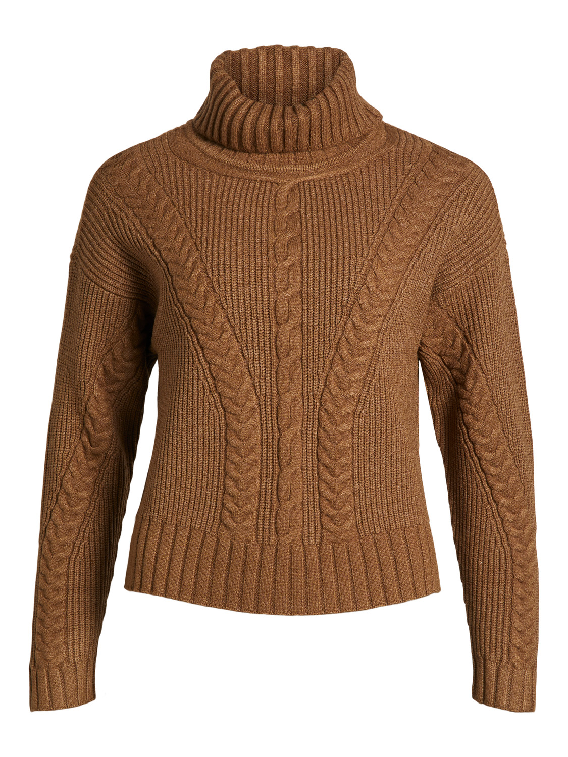 dvRuI Odzież OBJECT Sweter Greene w kolorze Karmelowym 