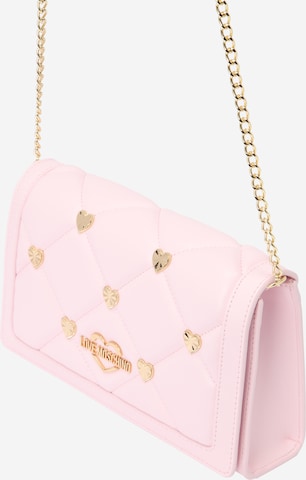 Sac à bandoulière Love Moschino en rose : devant