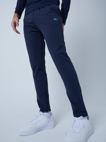 SPORTKIND Slim fit Workout Pants 'Trainingshose schmal' in Blue: front