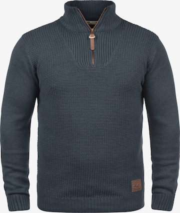 !Solid Pullover 'Tommy' in Blau: Vorderseite