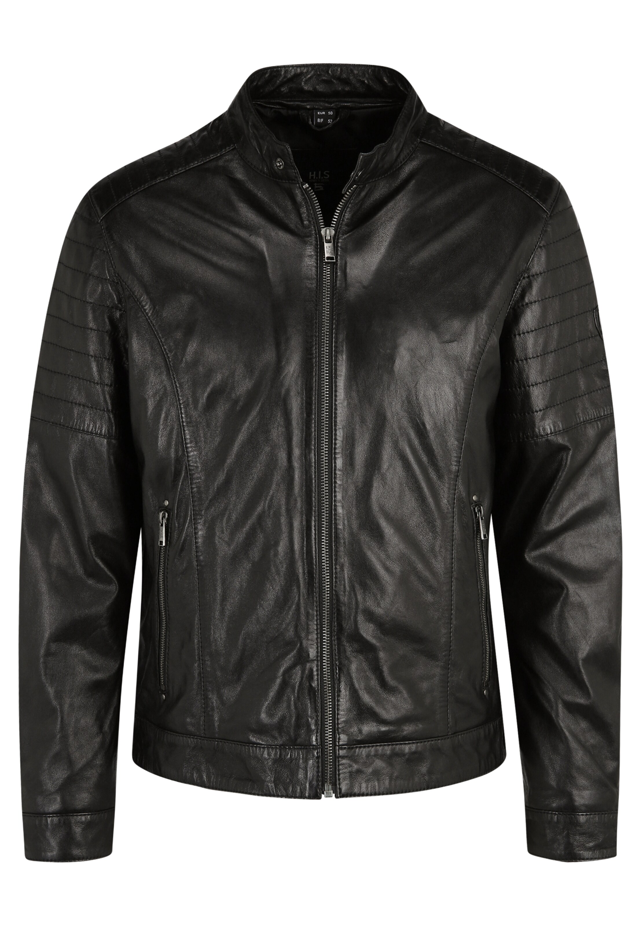 H.I.S Between-Season Jacket in Black: front