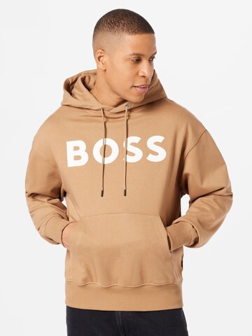 BOSS Black Sweatshirt 'Sullivan' in Beige: front