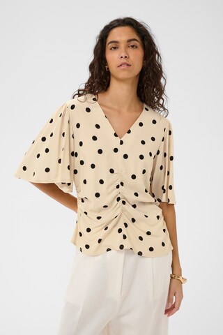 SOAKED IN LUXURY Bluse 'SLArjana' i beige: forside