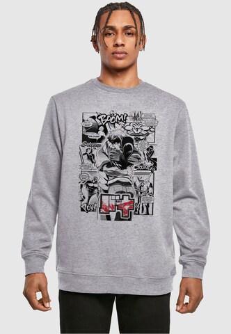 Sweat-shirt 'Baki - S1 Manga Hug Panel' ABSOLUTE CULT en gris : devant
