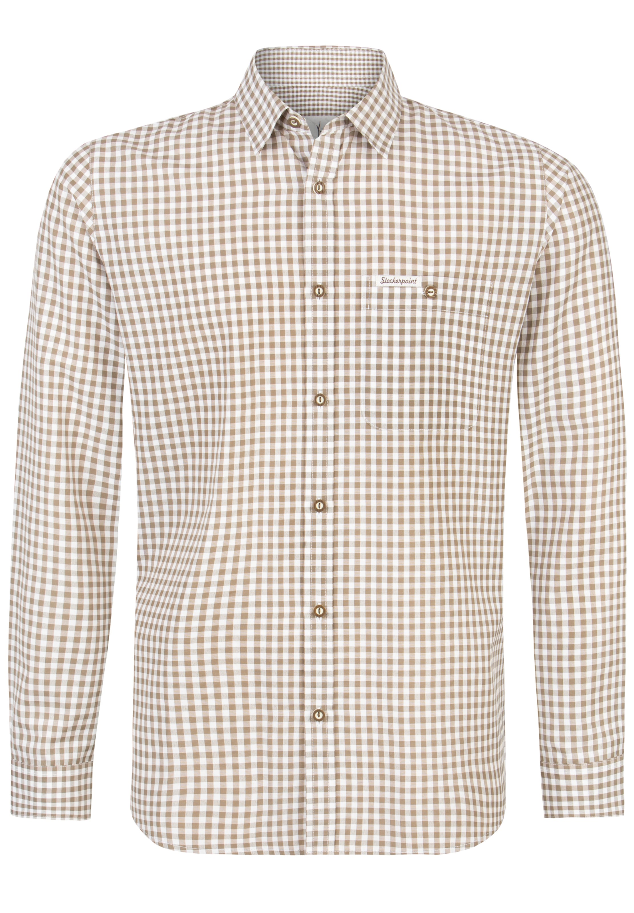 STOCKERPOINT Hemd 'Campos3' in Beige: Vorderseite