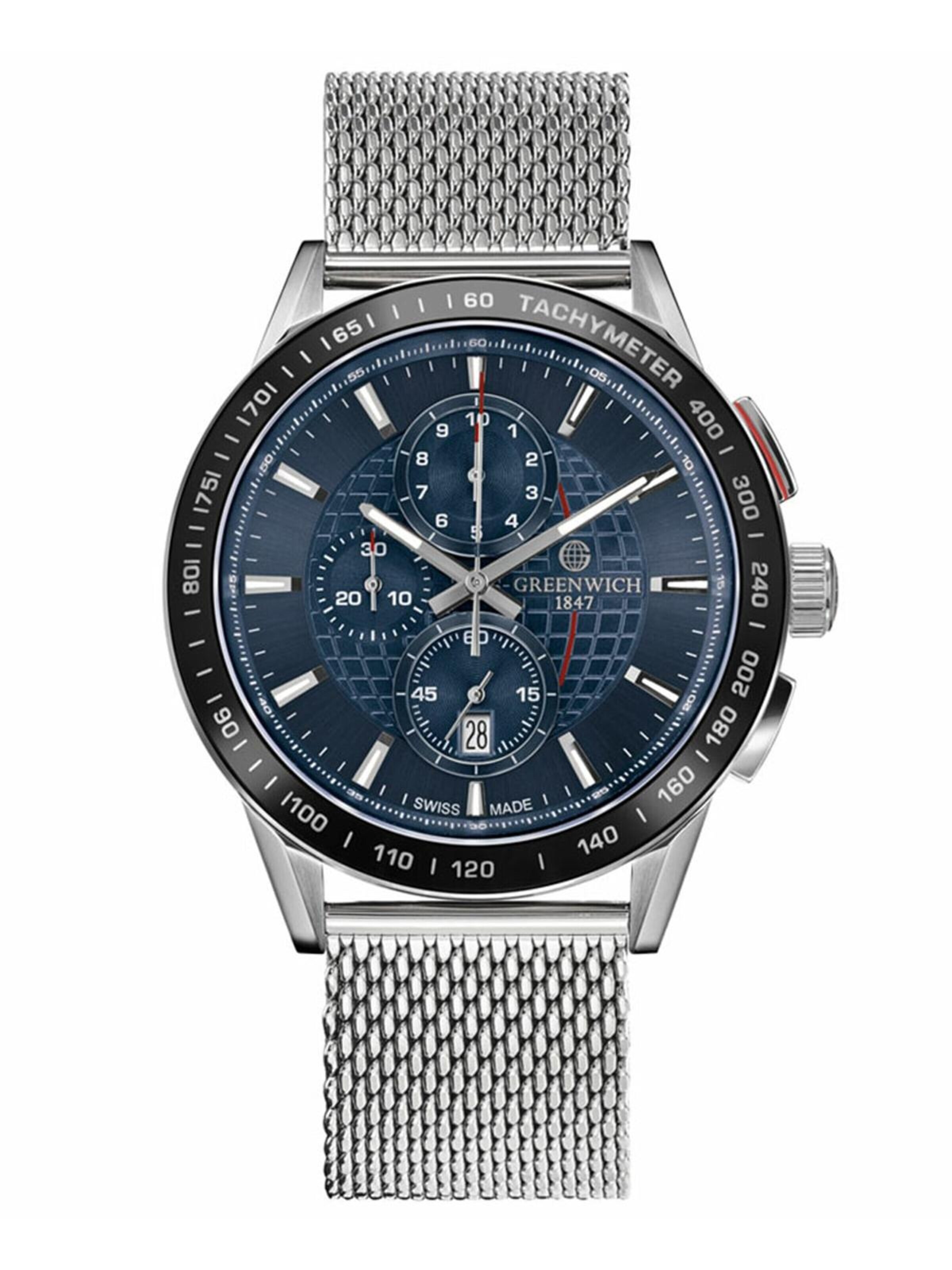 Orologio analogico 'Greenwich Analog Men Watch GWQC061132M' di Greenwich in argento: frontale