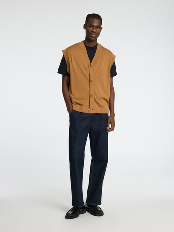 Gilet SELECTED en marron