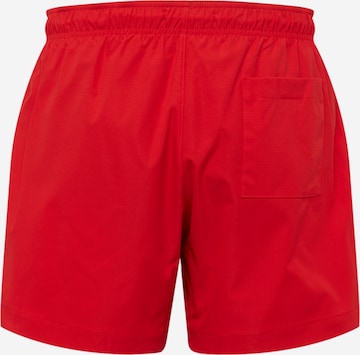 BOSS Black Badeshorts 'FLO' i rød