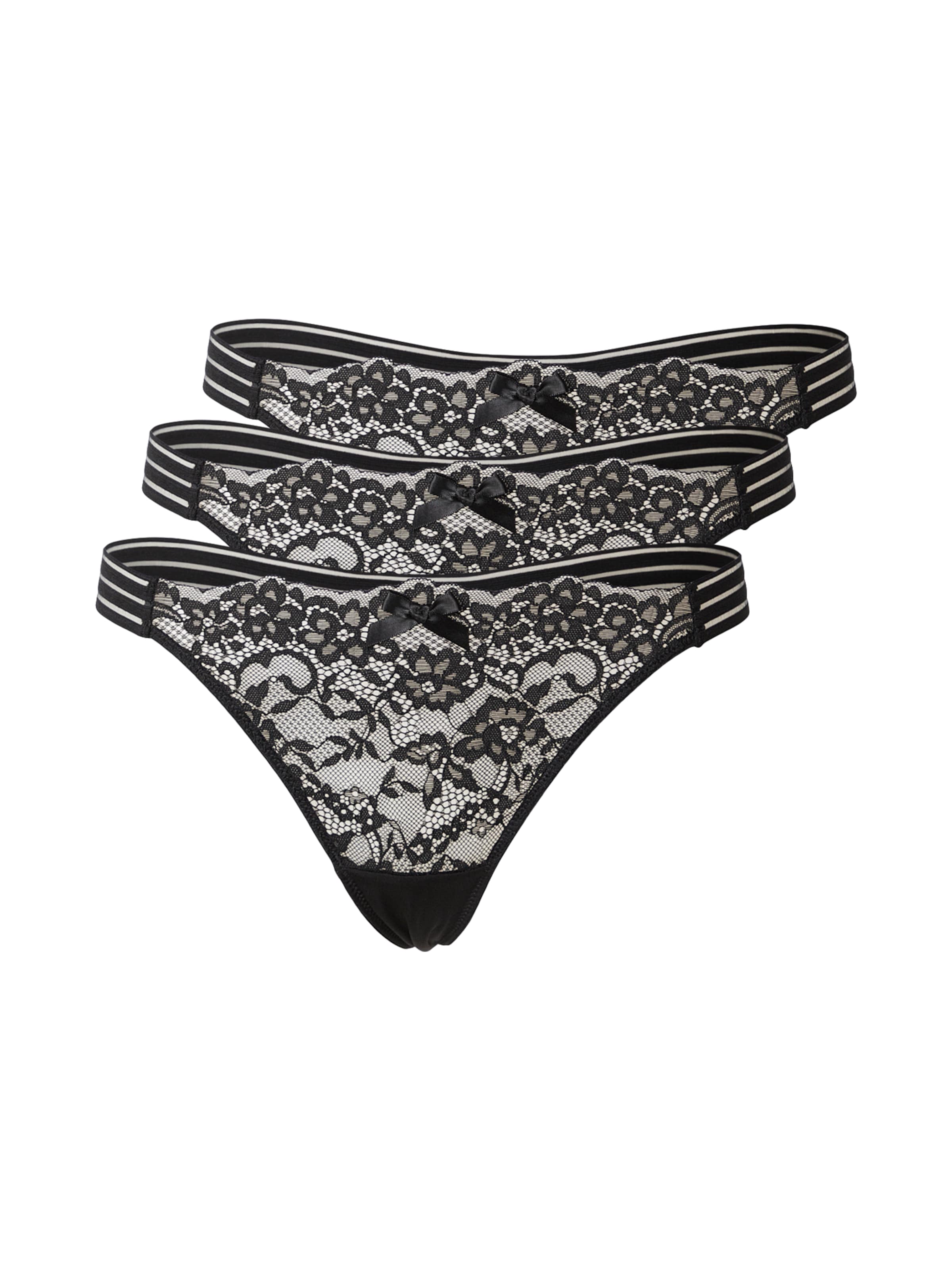 Hunkemöller String 'Sully' in Black: front