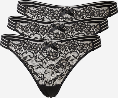 Hunkemöller Stringit 'Sully' koossa XS värissä musta, Tuotenäkymä