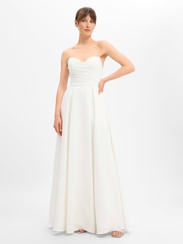Laona Avondjurk in Beige: voorkant