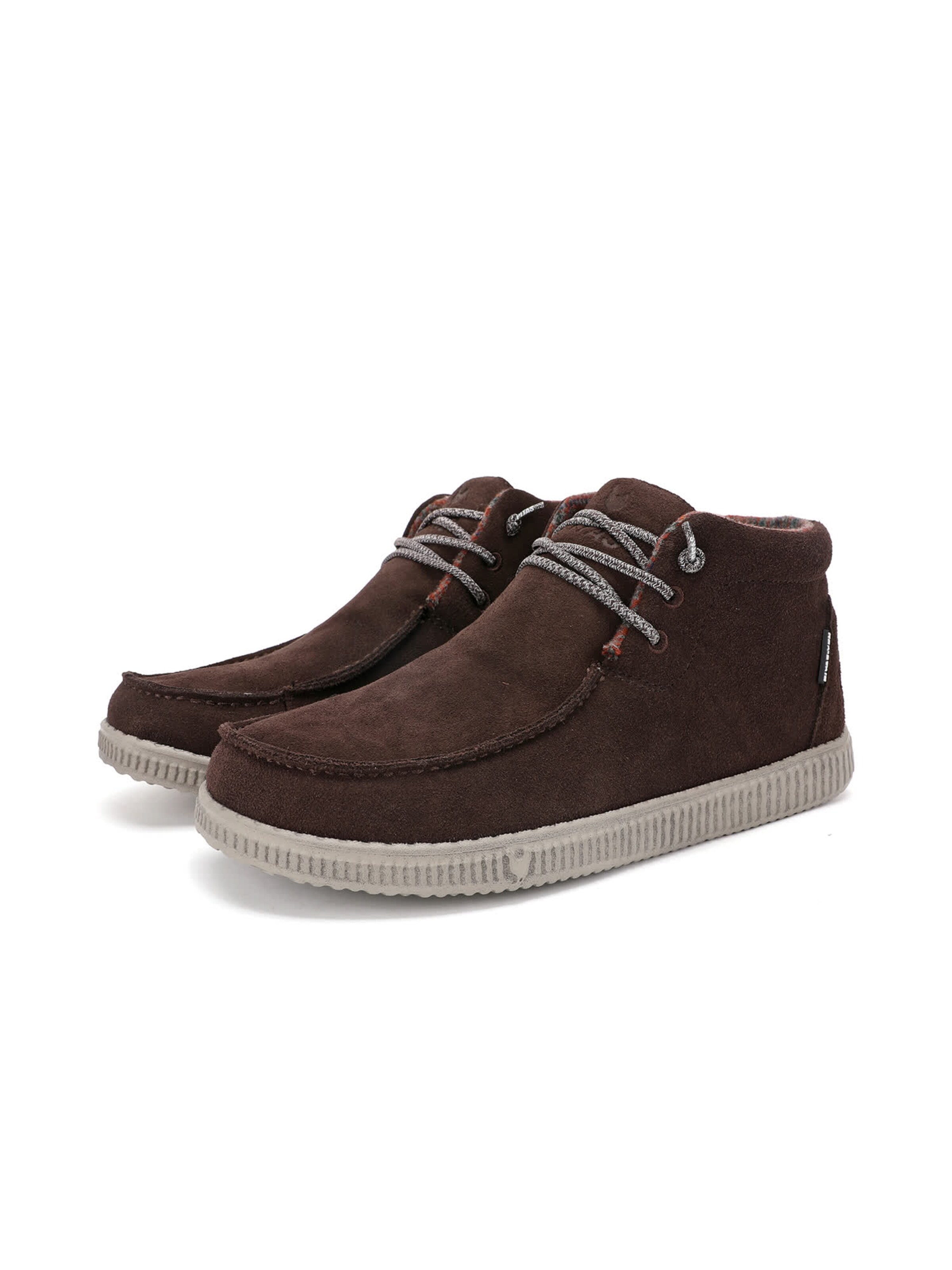 Walk In Pitas Lace-up boots 'Wallabee' in Brown: front