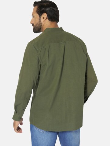 Jan Vanderstorm Comfort fit Button Up Shirt 'Kallu' in Green