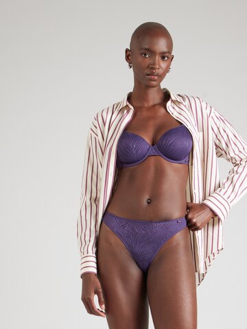 Calvin Klein Underwear Thong in Purple