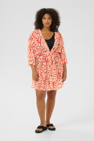 KAFFE CURVE Kimono in Beige