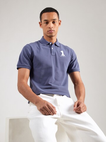 Hackett London Poloshirt 'NEW CLASSIC' in Blau: Vorderseite