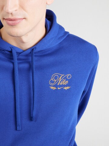 mėlyna Nike Sportswear Megztinis be užsegimo 'CLUB'