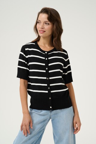 Cardigan 'Lizza' Kaffe en noir : devant