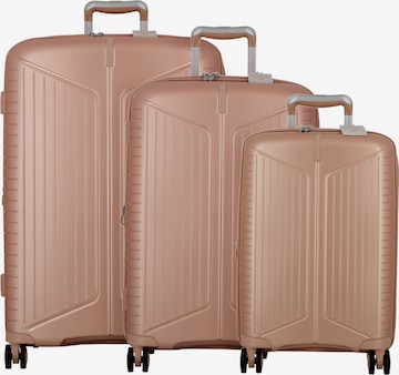 Ensemble de bagages 'Evae' Jump en rose : devant