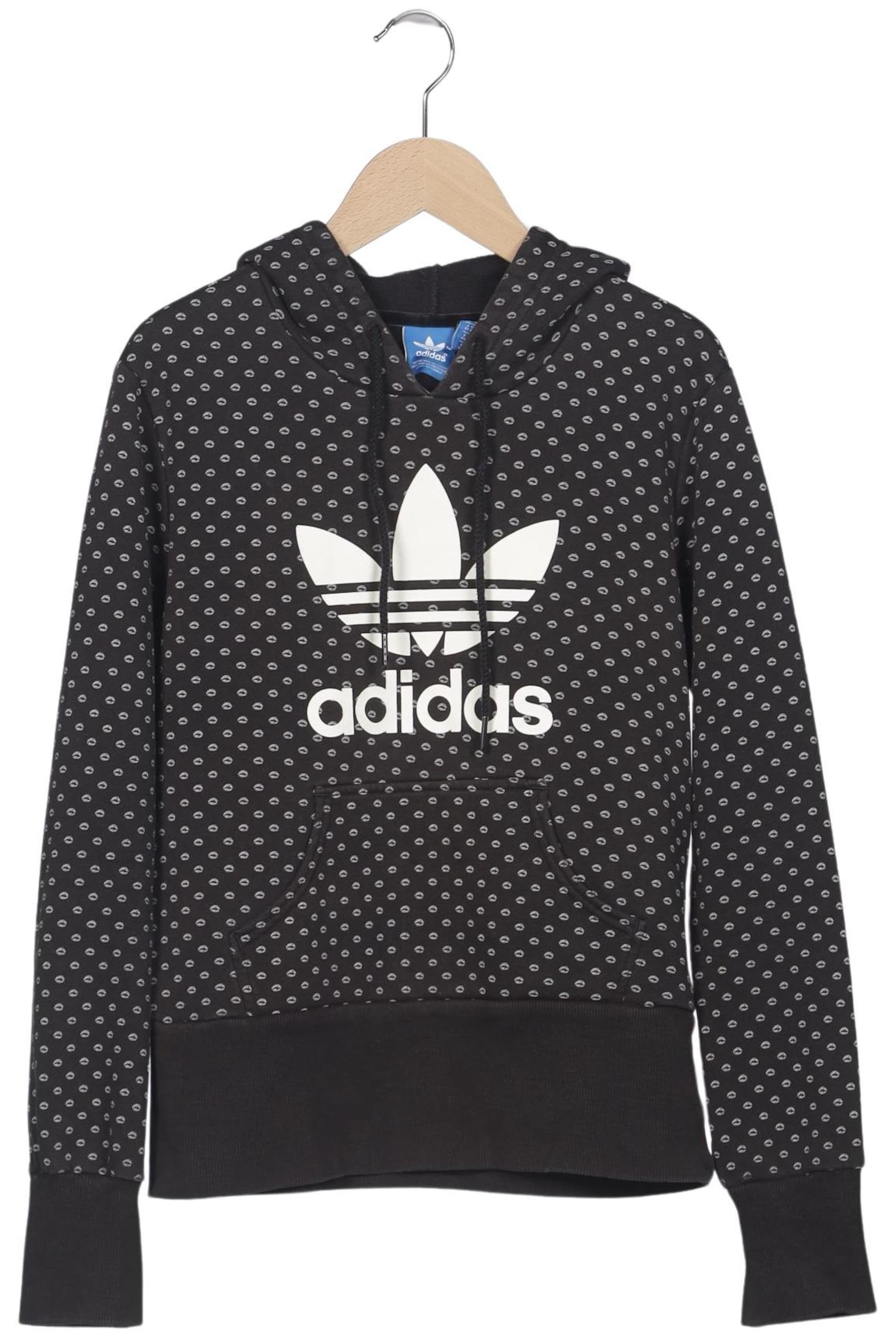 ADIDAS ORIGINALS Kapuzenpullover L in Schwarz: Vorderseite