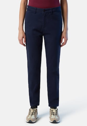 North Sails Regular Chino in Blauw: voorkant