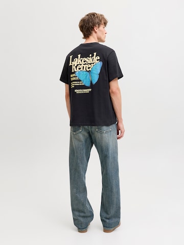 JACK & JONES Póló 'JORMONTAUK' - fekete