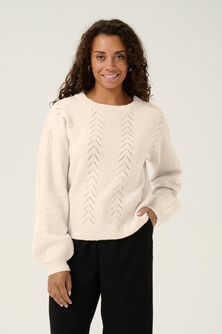 Cream Pullover 'Holiday' in Beige: Vorderseite