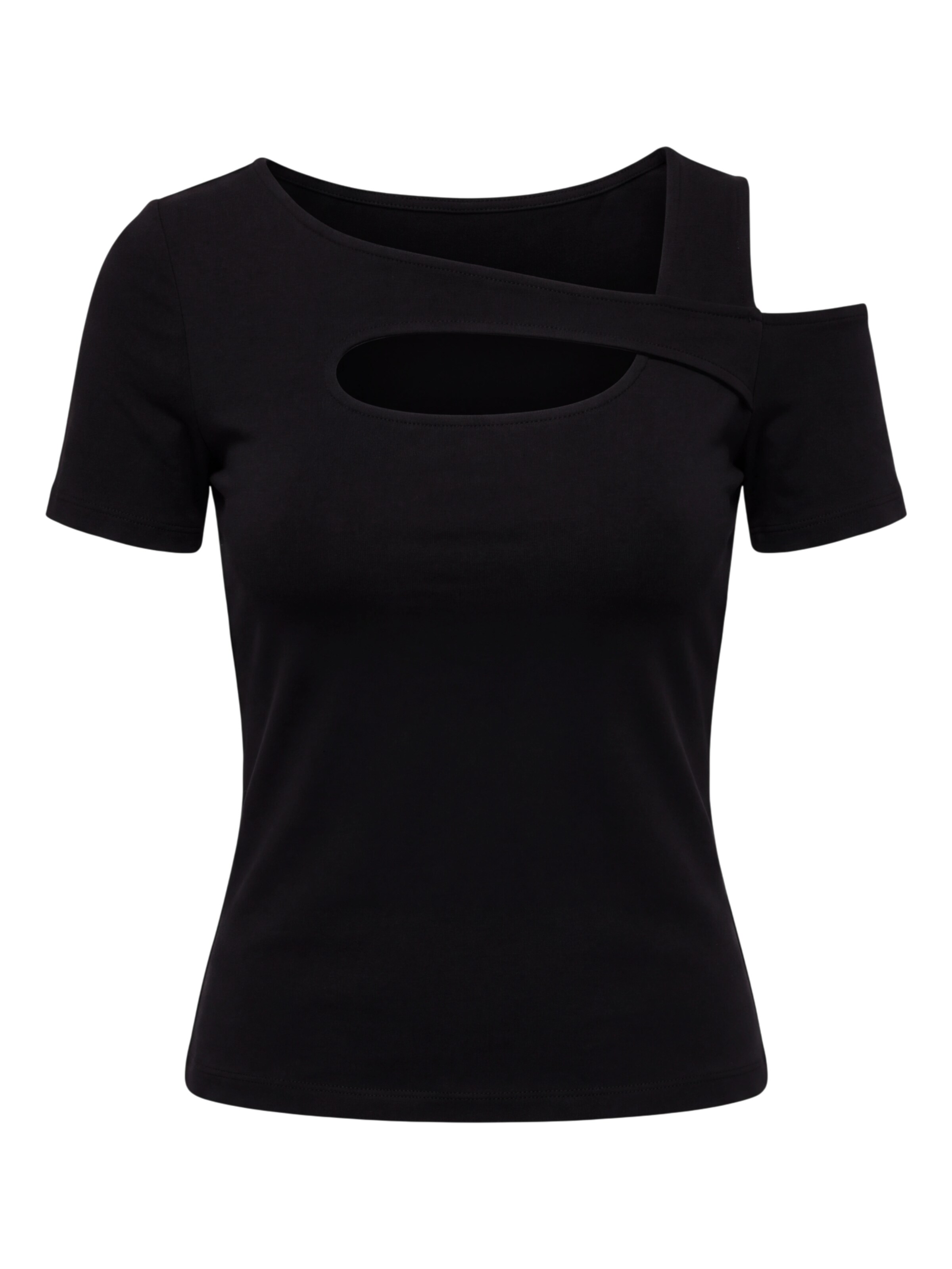 Tricou 'Iliana' de la ABOUT YOU pe negru: față
