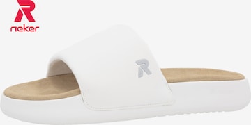 Rieker Sport Pantolette in Weiß: Vorderseite