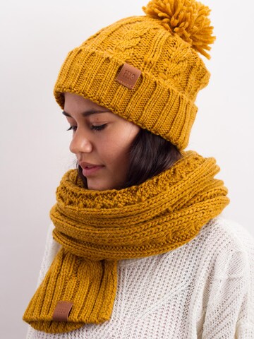 Manufaktur13 Beanie 'Rough Knit' in Yellow