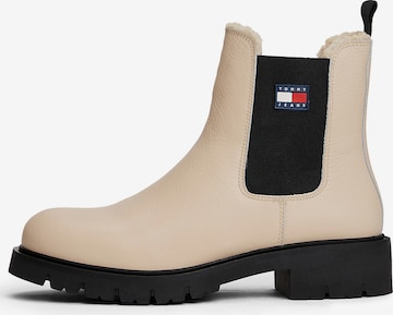Chelsea Boots Tommy Jeans en beige : devant