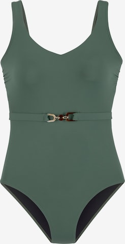 LASCANA Bustier Badpak ' Yves' in Groen: voorkant