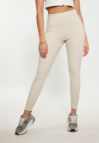 faina Athlsr Skinny Leggings in Beige: predná strana