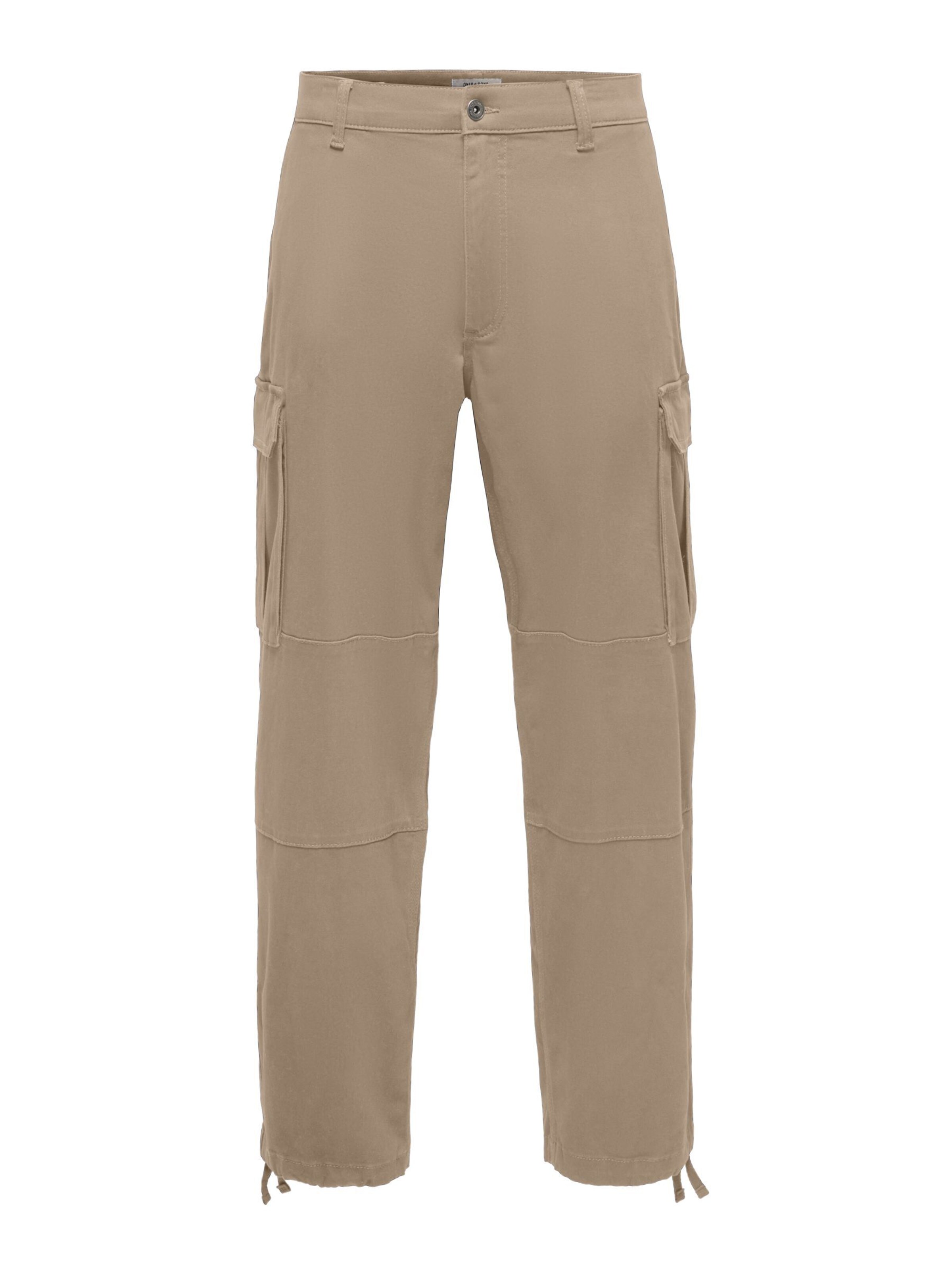 Pantalon cargo 'ONSToby' Only & Sons en gris : devant