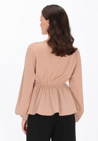 Chemisier usha BLACK LABEL en beige