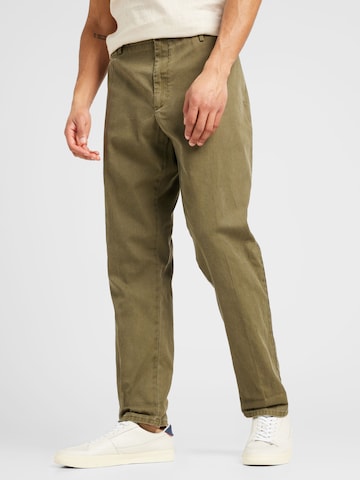 Regular Pantalon chino 'JOE' Dondup en vert : devant